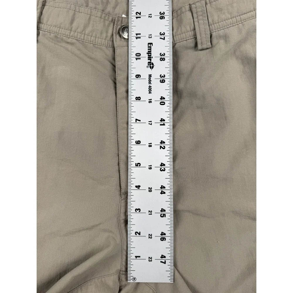 The North Face Men's Cargo Shorts Size 36 Khaki Nylon Hiking Outdoor